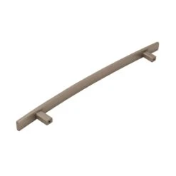 Amerock Cyprus 12 Inch Center To Center Appliance Pull Oil Rubbed Bronze -Cabinet Hardware Store amerock bp26206 side view in satin nickel 675
