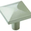Amerock Extensity 1-1/8 Inch Square Cabinet Knob Satin Nickel -Cabinet Hardware Store amerock bp29370g10 25pack 8857233