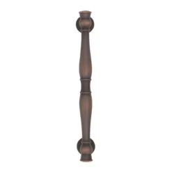 Amerock Crawford 5 Inch (128mm) Center To Center Bar Cabinet Pull Golden Champagne -Cabinet Hardware Store amerock bp36594 front view in oil rubbed bronze 1106