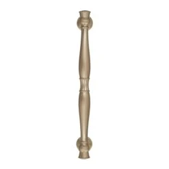 Amerock Crawford 6-5/16 Inch Center To Center Bar Cabinet Pull Golden Champagne -Cabinet Hardware Store amerock bp36595 front view in golden champagne 1111