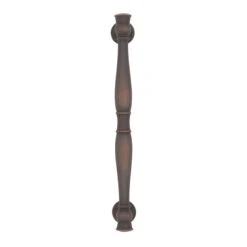 Amerock Crawford 6-5/16 Inch Center To Center Bar Cabinet Pull Golden Champagne -Cabinet Hardware Store amerock bp36595 front view in oil rubbed bronze 1113