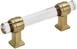 Amerock Glacio 3 Inch Center To Center Bar Cabinet Pull Champagne Bronze