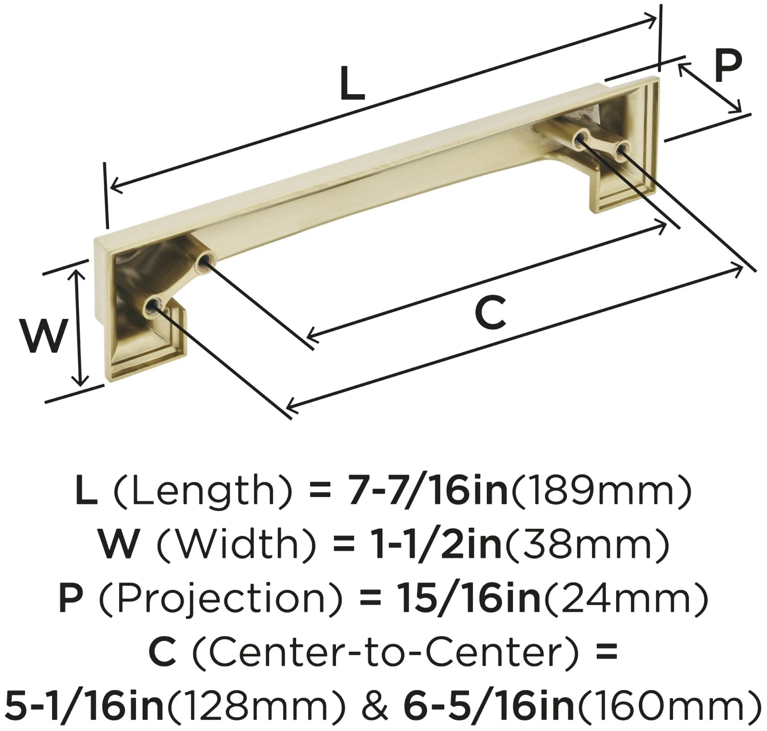 Amerock Appoint 5-1/16 And 6-5/16 Inch Dual Center To Center Cup Cabinet Pull Matte Black 11 Amerock Appoint 5-1/16 And 6-5/16 Inch Dual Center To Center Cup Cabinet Pull Matte Black - Image 9