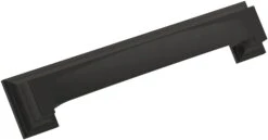 Amerock Appoint 5-1/16 And 6-5/16 Inch Dual Center To Center Cup Cabinet Pull Matte Black