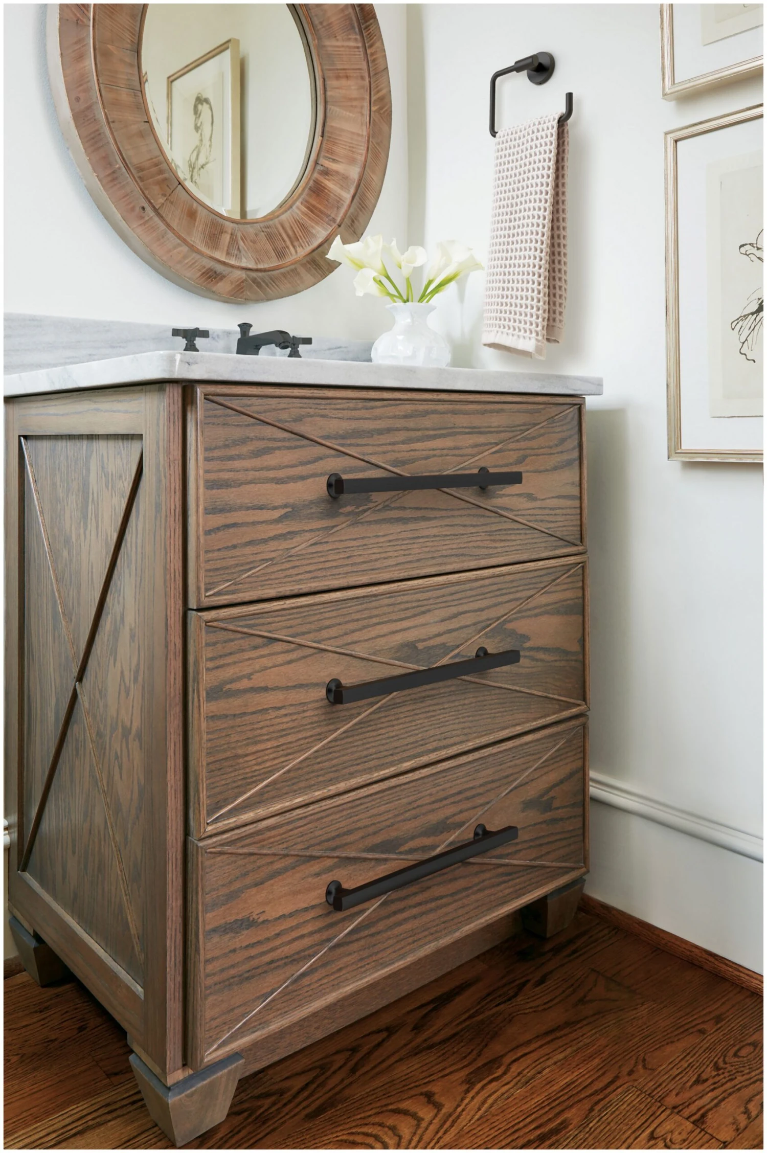 Amerock Everett 10-1/16 Inch Center To Center Bar Cabinet Pull Champagne Bronze 14 Amerock Everett 10-1/16 Inch Center To Center Bar Cabinet Pull Champagne Bronze - Image 12