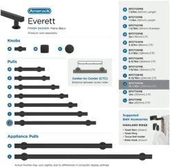 Amerock Everett 10-1/16 Inch Center To Center Bar Cabinet Pull Champagne Bronze 36 Amerock Everett 10-1/16 Inch Center To Center Bar Cabinet Pull Champagne Bronze -Cabinet Hardware Store amerock bp37109 alternate image 159