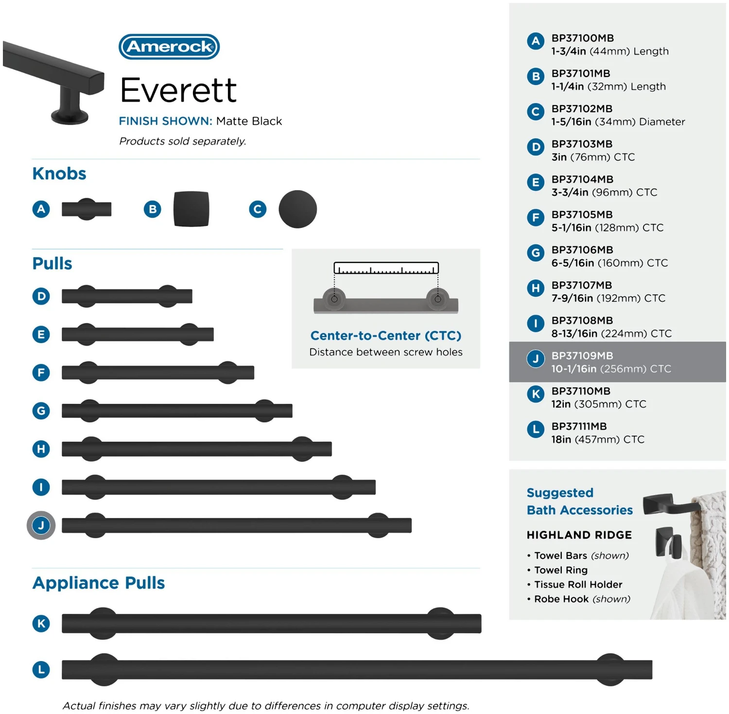 Amerock Everett 10-1/16 Inch Center To Center Bar Cabinet Pull Champagne Bronze 17 Amerock Everett 10-1/16 Inch Center To Center Bar Cabinet Pull Champagne Bronze - Image 15