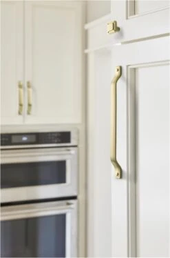 Amerock Jolene 6-5/16 Inch Center To Center Handle Cabinet Pull Matte Gold -Cabinet Hardware Store amerock bp4584160 alternate image 258