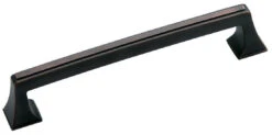 Amerock Mulholland 6-5/16 Inch Center To Center Handle Cabinet Pull - 10 Pack Oil Rubbed Bronze