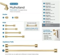 Amerock Mulholland 18 Inch Center To Center Appliance Pull Black Bronze -Cabinet Hardware Store amerock bp53533 alternate image 913