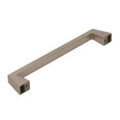 Amerock Blackrock 8 Inch Center To Center Appliance Pull Oil Rubbed Bronze -Cabinet Hardware Store amerock bp55279 side view in satin nickel 2250