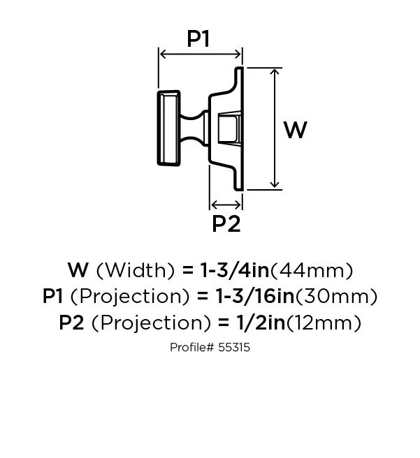 Amerock Highland Ridge 1-3/5" Designer Latch Polished Nickel 9 Amerock Highland Ridge 1-3/5" Designer Latch Polished Nickel - Image 7