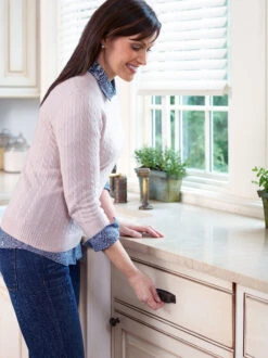 Amerock Highland Ridge 5 Inch (128mm) Center To Center Handle Cabinet Pull - 10 Pack Antique Pewter -Cabinet Hardware Store amerock bp55319 10pack alternate view 4466