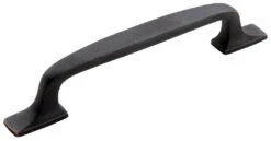 Amerock Highland Ridge 5 Inch (128mm) Center To Center Handle Cabinet Pull - 10 Pack Antique Pewter -Cabinet Hardware Store amerock bp55319dob 10pack 8857233