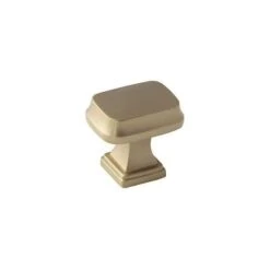 Amerock Revitalize 1-1/4 Inch Rectangular Cabinet Knob Satin Nickel -Cabinet Hardware Store amerock bp55340bbz 10pack 7128259