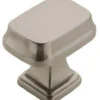 Amerock Revitalize 1-1/4 Inch Rectangular Cabinet Knob Satin Nickel -Cabinet Hardware Store amerock bp55340g10 10pack 8857233