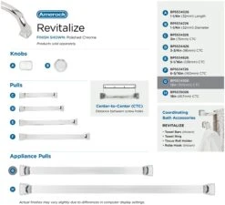 Amerock Revitalize 12 Inch Center To Center Appliance Pull Satin Nickel -Cabinet Hardware Store amerock bp55349 alternate image 1203