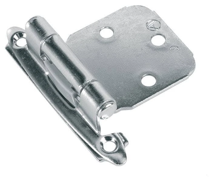 Amerock Pair Of Variable Overlay Self-Closing Face Mount Hinges - 30 Pack Polished Chrome 3 Amerock Pair Of Variable Overlay Self-Closing Face Mount Hinges - 30 Pack Polished Chrome