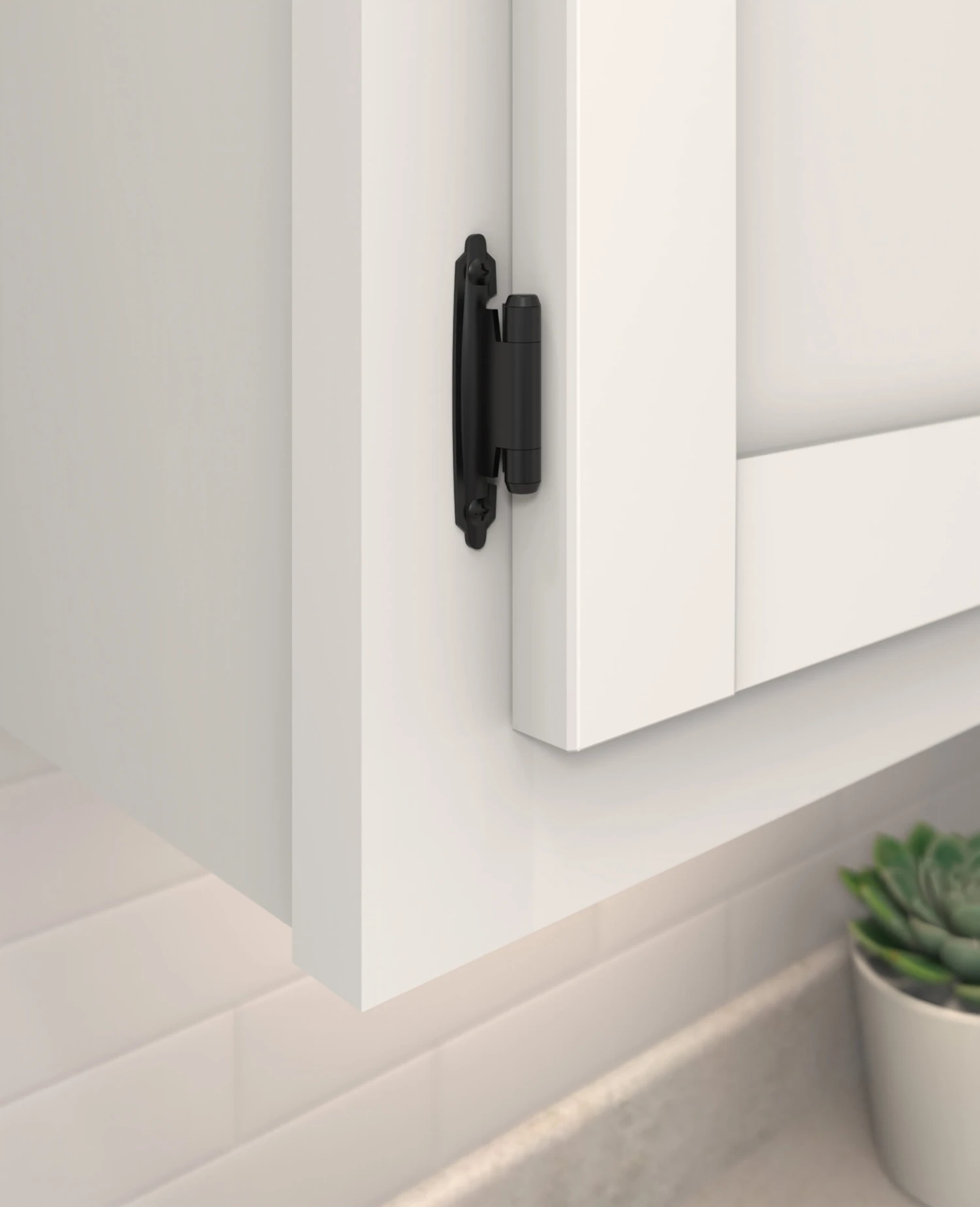 Amerock Functional Hardware 3/8 Inch Inset Surface Mount Cabinet Door Hinge With 105 Degree Opening Angle And Self Close Function - Pack Of 10 Oil Rubbed Bronze 4 Amerock Functional Hardware 3/8 Inch Inset Surface Mount Cabinet Door Hinge With 105 Degree Opening Angle And Self Close Function - Pack Of 10 Oil Rubbed Bronze - Image 2