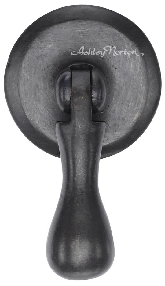 Ashley Norton Solid Bronze 1 3/4" Wide Pendant Drop Cabinet Knob Drop Pull White Medium 4 Ashley Norton Solid Bronze 1 3/4" Wide Pendant Drop Cabinet Knob Drop Pull White Medium - Image 2
