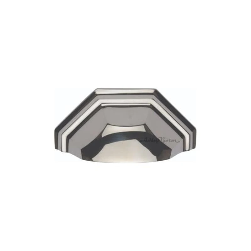Ashley Norton Solid Brass 3-1/2 Inch Center To Center Cup Cabinet Pull Polished Chrome 6 Ashley Norton Solid Brass 3-1/2 Inch Center To Center Cup Cabinet Pull Polished Chrome - Image 4