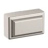 Baldwin Raised 1-1/2 Inch Rectangular Cabinet Knob From The Estate Collection Satin Nickel 1 Baldwin Raised 1-1/2 Inch Rectangular Cabinet Knob From The Estate Collection Satin Nickel -Cabinet Hardware Store baldwin 4425150bin 6023676