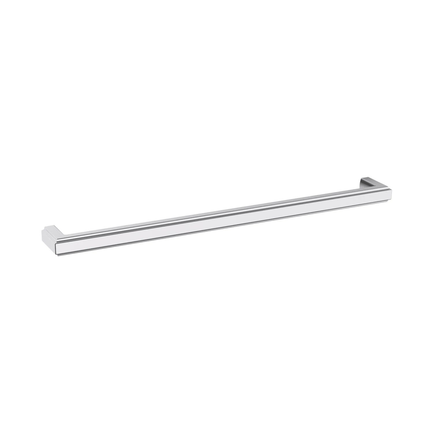 Baldwin Raised 18 Inch Center To Center Handle Appliance Pull From The Estate Collection Polished Chrome