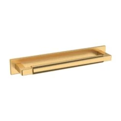 Baldwin Contemporary 6 Inch Center To Center Cabinet Pull Backplate From The Estate Collection Lifetime Satin Brass