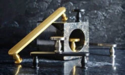 Belwith Keeler Anders 5-1/16" Center To Center Flat Oval Bar Mid-Century Modern Cabinet Handle / Drawer Pull Satin Nickel -Cabinet Hardware Store belwith anders