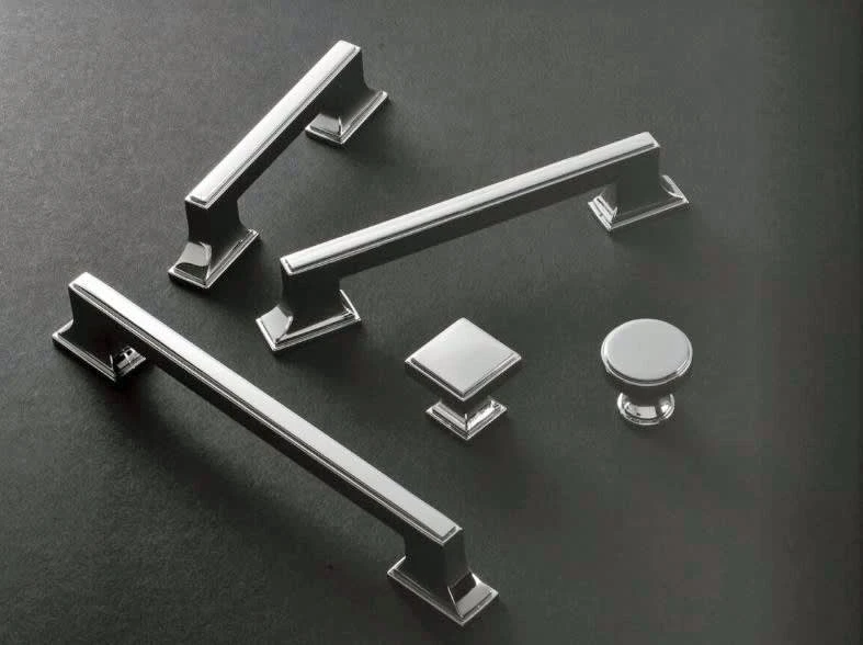 Belwith Keeler Brownstone 3" Center To Center Slim Grip Cabinet Handle / Drawer Pull Chrome 7 Belwith Keeler Brownstone 3" Center To Center Slim Grip Cabinet Handle / Drawer Pull Chrome - Image 5