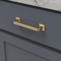 Belwith Keeler Studio 5-1/16" Center To Center Solid Brass Square Cabinet Handle / Drawer Pull Satin Nickel -Cabinet Hardware Store belwith keeler b055552 alternate image 35
