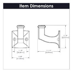 Belwith Keeler Studio II 1-1/4" Square Solid Brass Cabinet Knob / Drawer Knob Polished Nickel -Cabinet Hardware Store belwith keeler b055555 alternate image 46