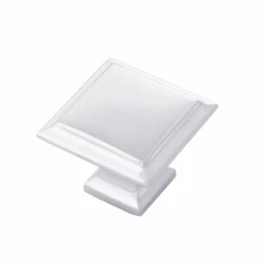 Belwith Keeler Studio II 1-1/4" Square Solid Brass Cabinet Knob / Drawer Knob Polished Nickel -Cabinet Hardware Store belwith keeler b055555 ch 9607050