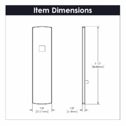Belwith Keeler Astoria 3-1/2" X 7/8" Rectangular Knob Backplate From The Bijou Collection Satin Nickel -Cabinet Hardware Store belwith keeler b056380 alternate image 25 1