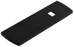 Belwith Keeler Astoria 3-1/2" X 7/8" Rectangular Knob Backplate From The Bijou Collection Matte Black