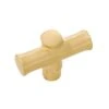 Belwith Keeler Junzi 1-15/16" Asian Inspired Bamboo T Bar Solid Brass Cabinet Knob / Drawer Knob Satin Brass -Cabinet Hardware Store belwith keeler b056655 04 1226618