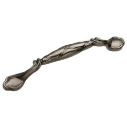 Belwith Keeler Tressé 6-5/16" Center To Center Solid Brass Traditional Arch Bow Cabinet Handle / Drawer Pull Antique Nickel