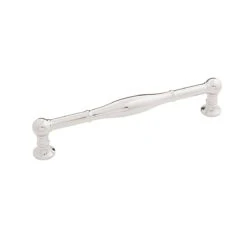 Belwith Keeler Fuller 6-5/16" Center To Center Vintage Cabinet Handle / Drawer Pull Polished Nickel