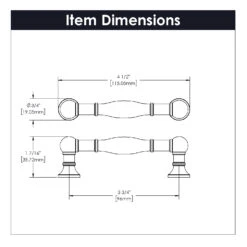 Belwith Keeler Fuller 6-5/16" Center To Center Vintage Cabinet Handle / Drawer Pull Polished Nickel -Cabinet Hardware Store belwith keeler b076291 alternate image 648