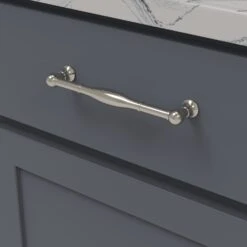 Belwith Keeler Fuller 6-5/16" Center To Center Vintage Cabinet Handle / Drawer Pull Polished Nickel -Cabinet Hardware Store belwith keeler b076291 alternate image 655