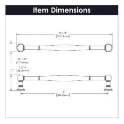 Belwith Keeler Fuller 18" Center To Center Vintage Appliance Handle / Appliance Pull Chrome -Cabinet Hardware Store belwith keeler b077278 alternate image 1288