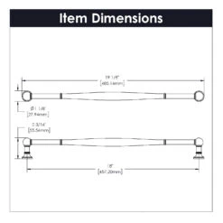 Belwith Keeler Fuller 18" Center To Center Vintage Appliance Handle / Appliance Pull Chrome -Cabinet Hardware Store belwith keeler b077278 alternate image 1297