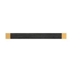 Belwith Keeler Fuse 12" Center To Center Urban Wood And Metal Appliance Handle / Appliance Pull Brushed Golden Brass / Black Wood -Cabinet Hardware Store belwith keeler b079354 alternate image 2379