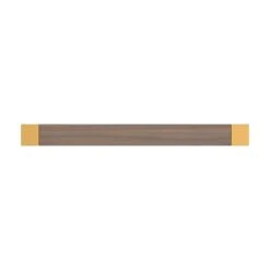 Belwith Keeler Fuse 12" Center To Center Urban Wood And Metal Appliance Handle / Appliance Pull Brushed Golden Brass / Black Wood -Cabinet Hardware Store belwith keeler b079354 alternate image 2391