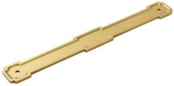 Belwith Keeler Coventry 8-13/16" (224mm) Center To Center Cabinet Pull Backplate Escutcheon Brushed Golden Brass