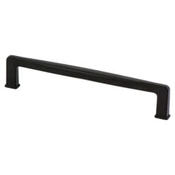 Berenson Subtle Surge 6-5/16 Inch Center To Center Handle Cabinet Pull From The Classic Comfort Series Matte Black