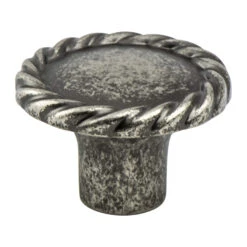 Berenson Maestro 1-3/8 Inch Mushroom Cabinet Knob With Rope Design Edge Satin Nickel -Cabinet Hardware Store berenson 7183 10rt c 8630334
