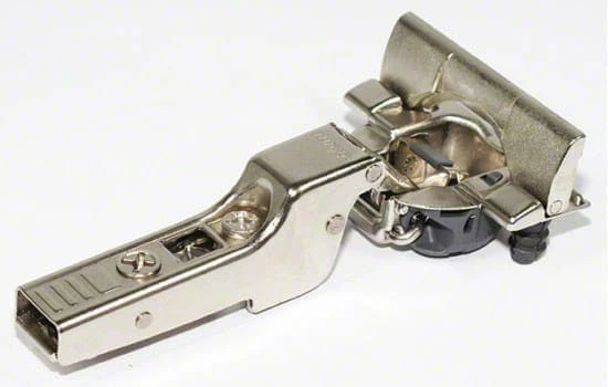 Blum BLUMOTION Partial Overlay INSERTA Cabinet Door Hinges With 110-Degree Opening Angle - 10 Pack Nickel 3 Blum BLUMOTION Partial Overlay INSERTA Cabinet Door Hinges With 110-Degree Opening Angle - 10 Pack Nickel