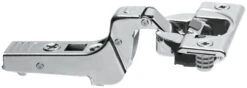 Blum CLIP Top Inset Press-In Cabinet Door Hinge With 95-Degree Opening Angle, Self Close And BLUMOTION Soft Close Function For Thick Doors Up To 1-3/16" Nickel