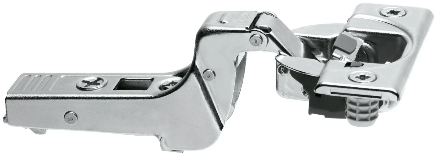 Blum CLIP Top Inset Press-In Cabinet Door Hinge With 95-Degree Opening Angle, Self Close And BLUMOTION Soft Close Function For Thick Doors Up To 1-3/16" Nickel 3 Blum CLIP Top Inset Press-In Cabinet Door Hinge With 95-Degree Opening Angle, Self Close And BLUMOTION Soft Close Function For Thick Doors Up To 1-3/16" Nickel